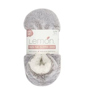 Lemon Ladies' Plush Slipper Sock
